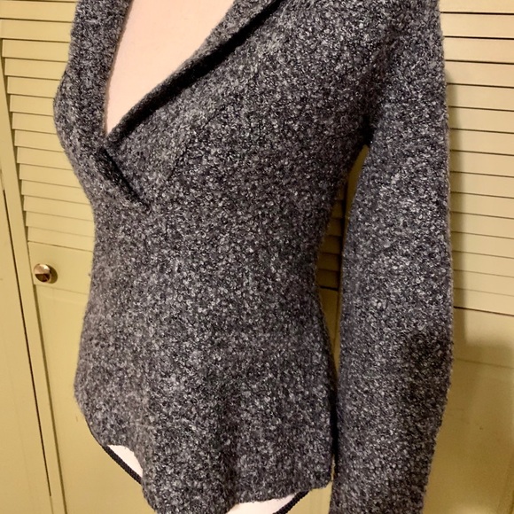 Black and Gray Marled Sweater - Picture 8 of 8